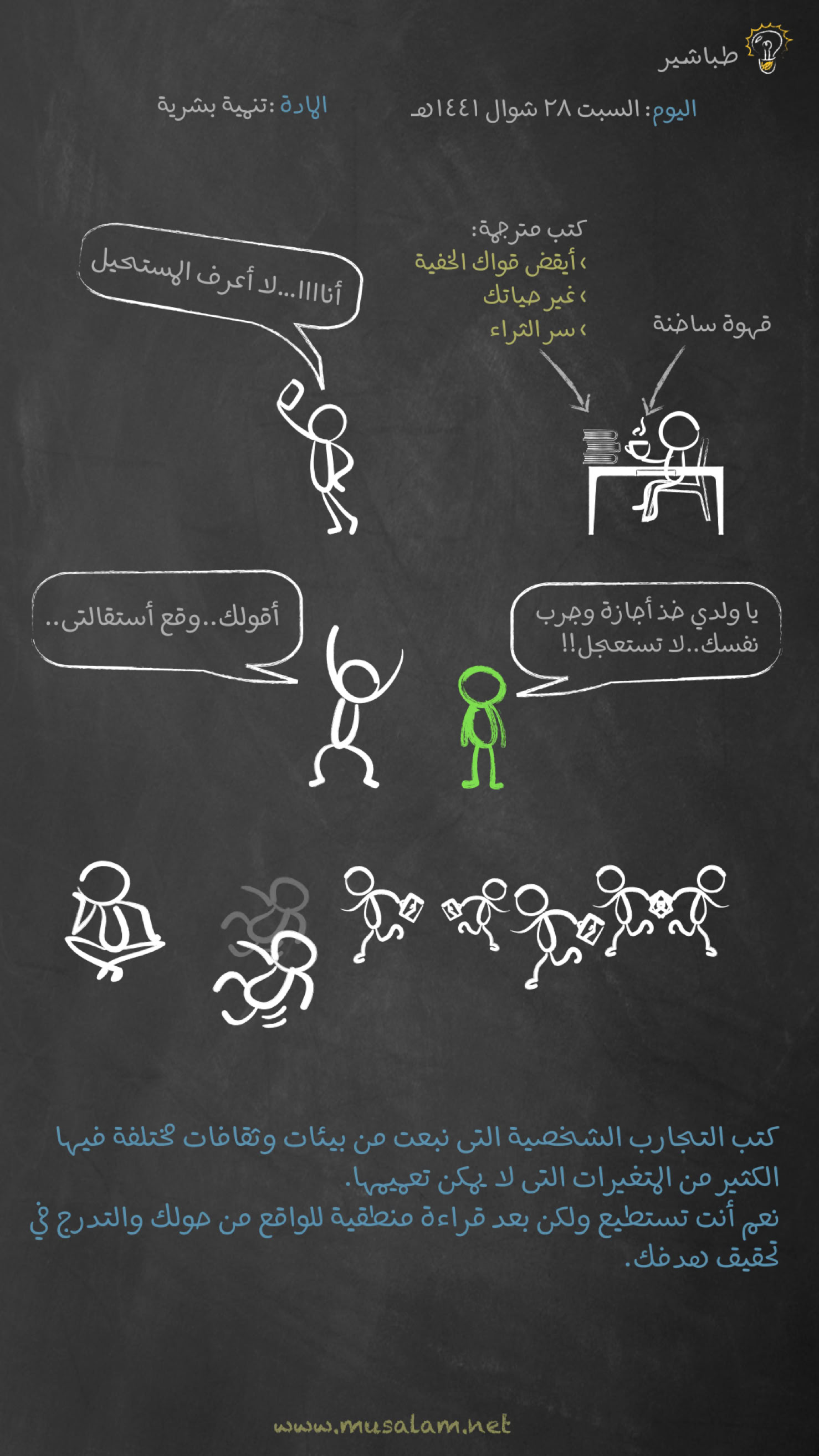 طباشير : عودة السبورة العتيقة بمحتوى جديد -كتب مترجمة